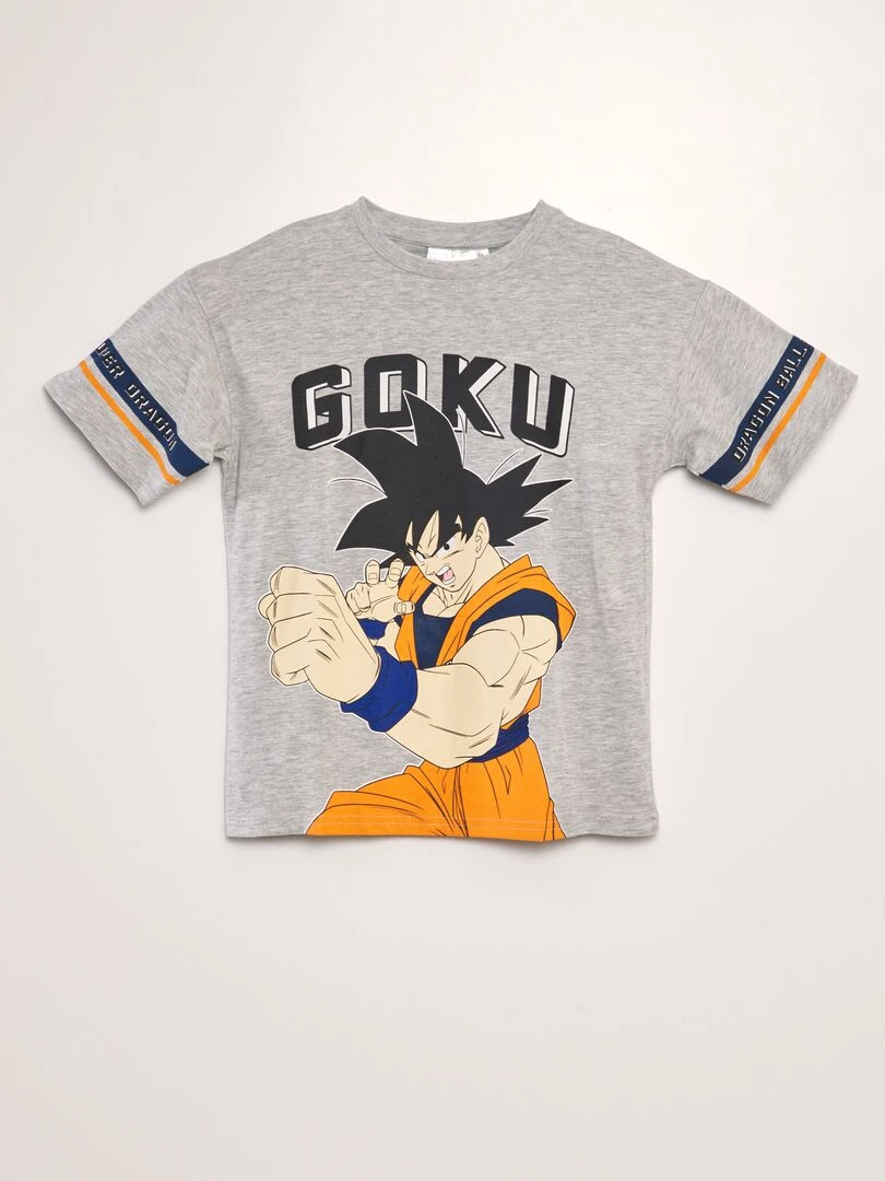 Tee shirt imprimé 'Dragon Ball Z' Gris