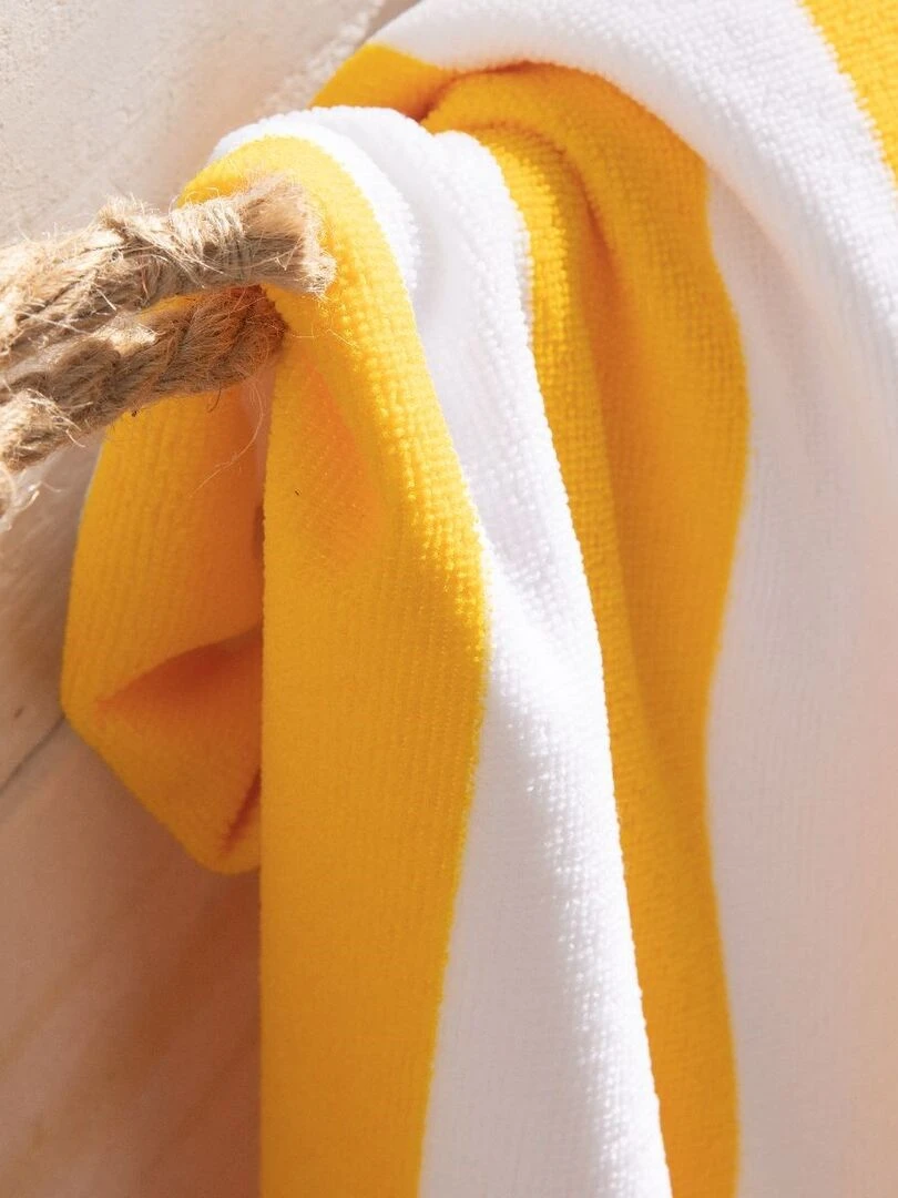 Serviette de plage SUMMER STRIPES Jaune