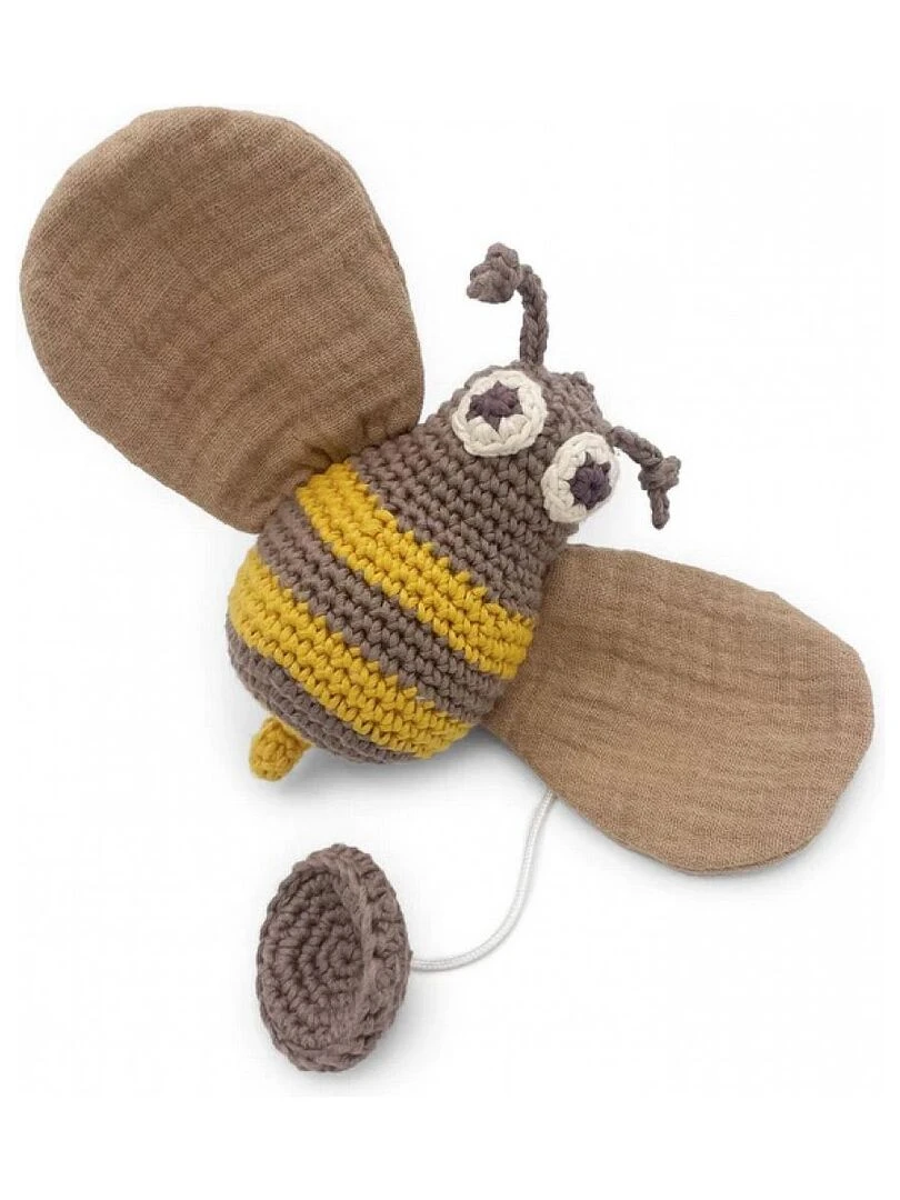 Hochet apaisant abeille en coton N/A