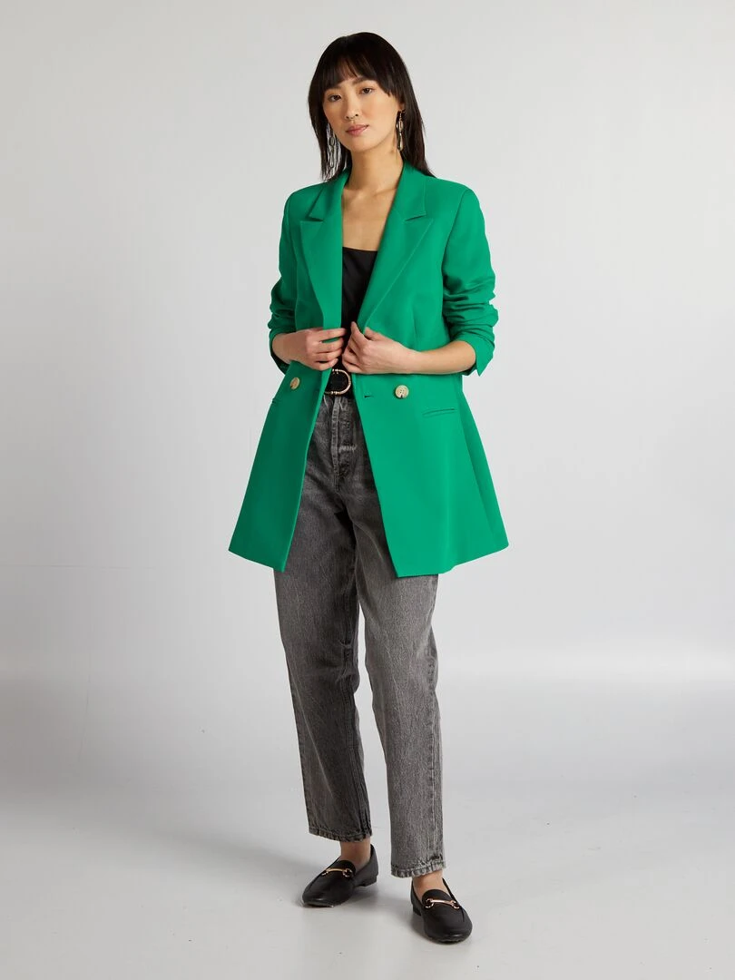 Veste longue de tailleur Vert