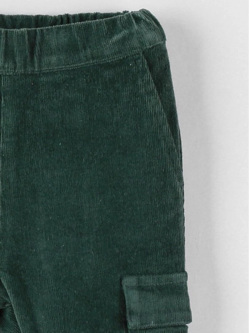 Pantalon velours côtelé  forêt   Noukie's   Vert