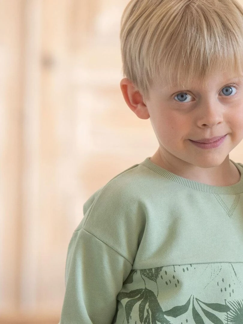 Sweat shirt garçon Savane   Kaki