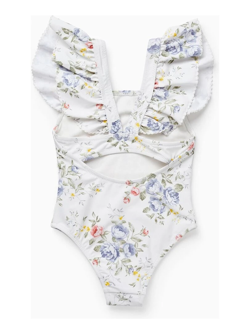 Maillot De Bain Avec Fleurs UPF 80 Pour Fille 'You&Me' BROTHERS&SISTERS Beige clair