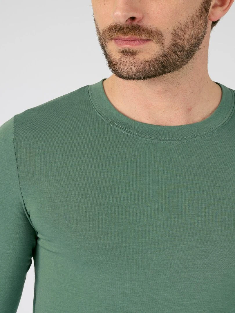 T shirt thermorégulant Damart Vert