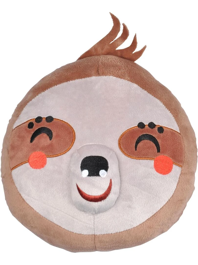 Coussin Peluche Paresseux Orange