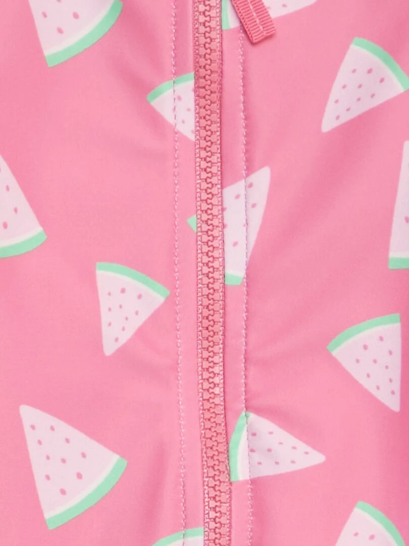 Body maillot de bain imprimé 1 pièce Rose