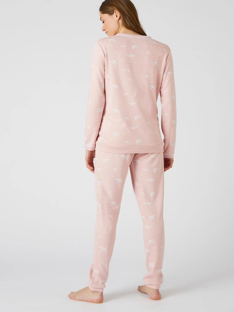 Pyjama interlock Thermolactyl   Damart   Rose