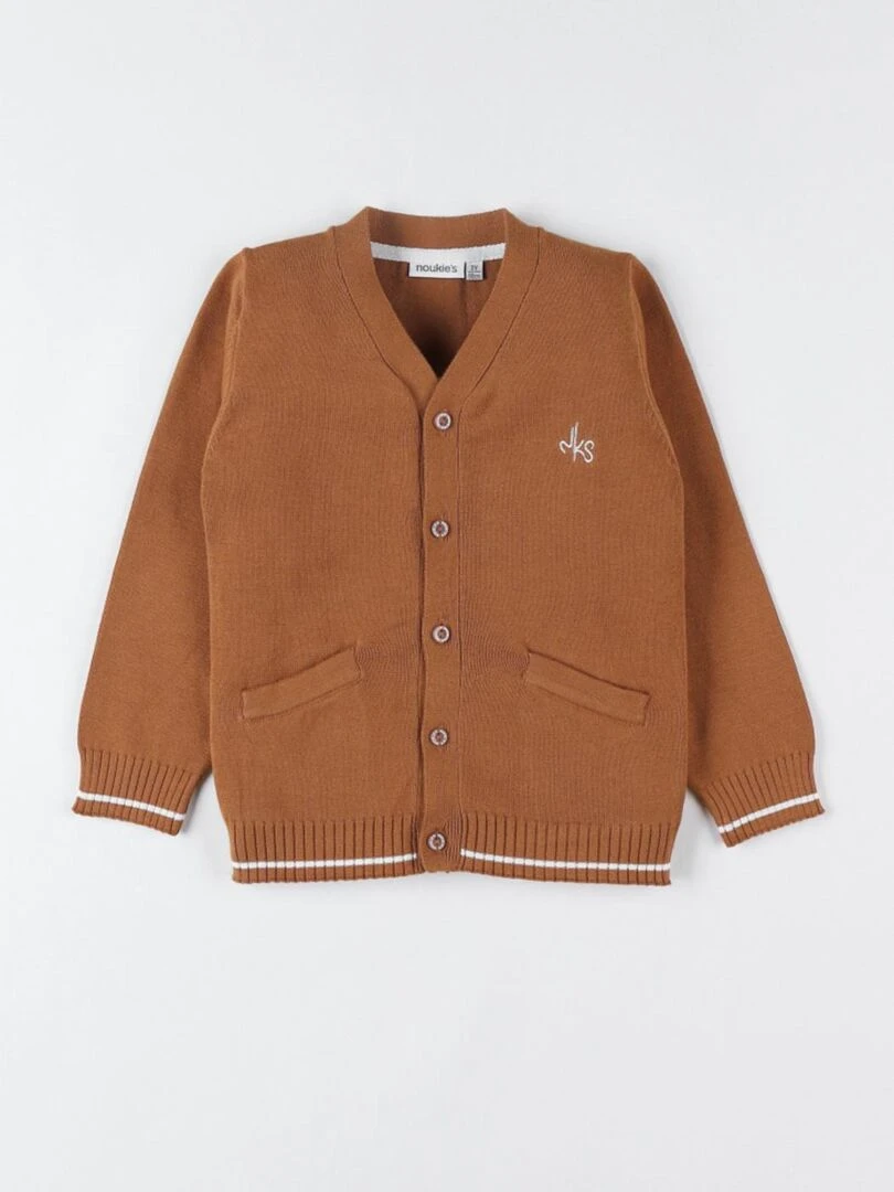 Cardigan en tricot bio Noukie's Marron