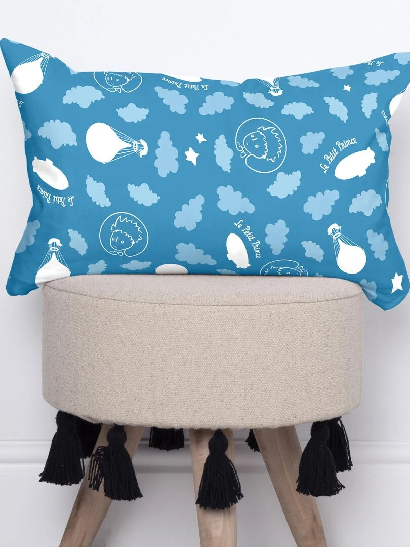 Housse de coussin Zeppelin "Happyfriday" Blanc