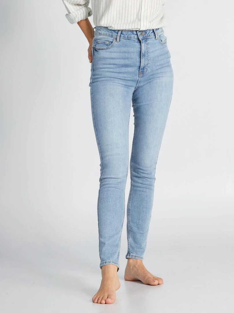 Jean skinny taille haute   L30   Triple stone