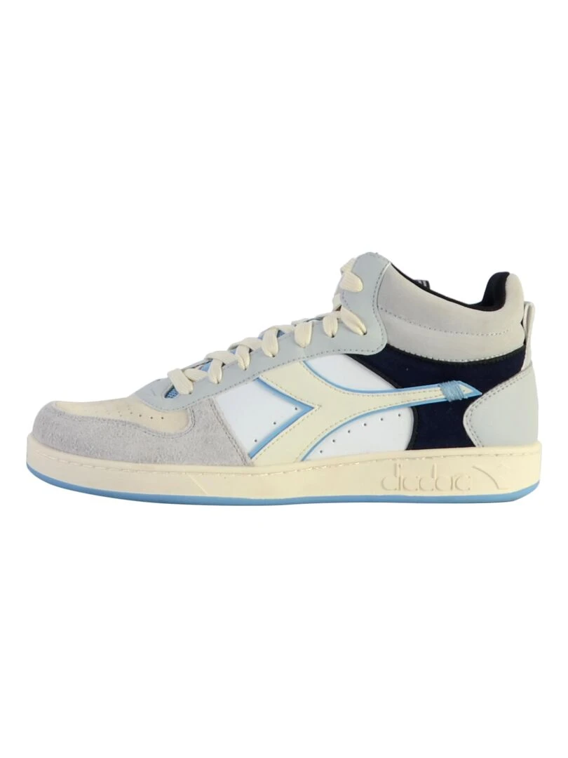 Basket Montante Cuir Diadora Magic Demi Twin Gris