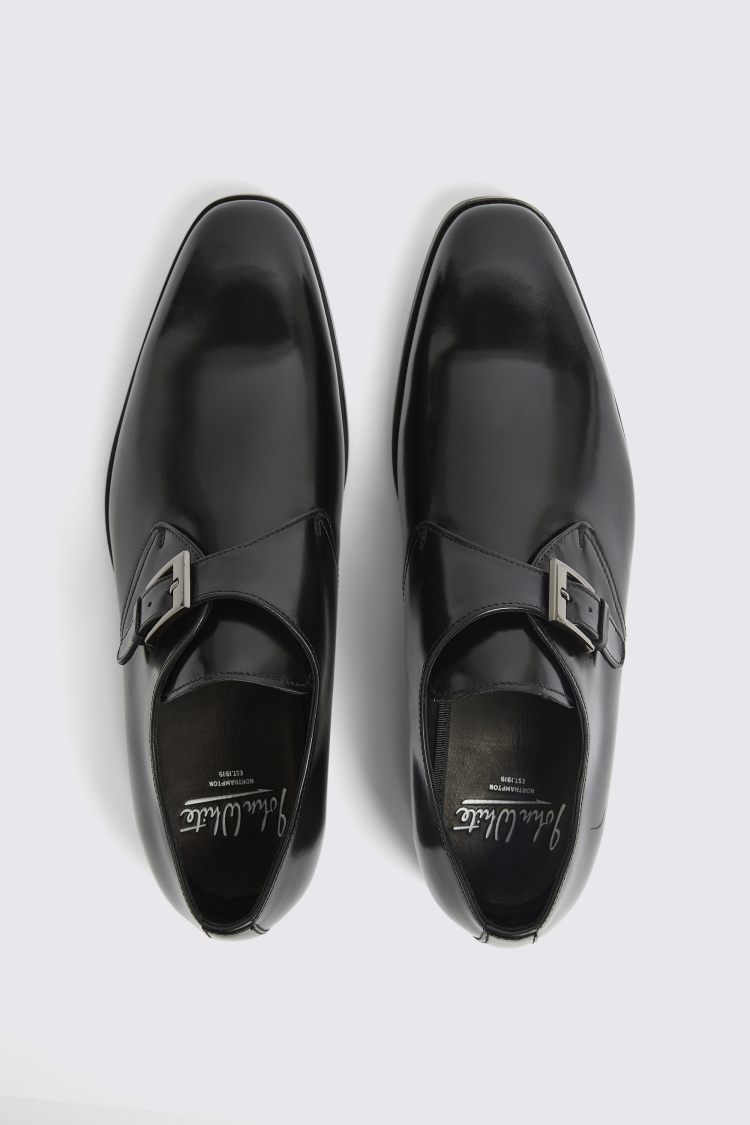 Royal Black Single Monk Shoe Buy Online at Moss