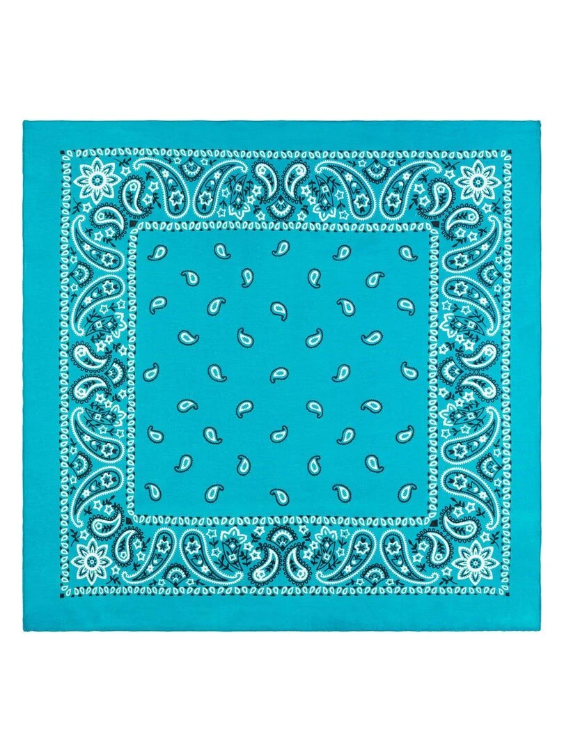 Bandana Coton U.S Premium   Bleu lagon