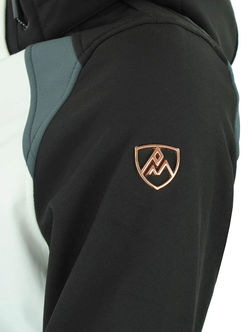Blouson softshell femme AMETIS   PEAK MOUNTAIN   Bleu Blanc