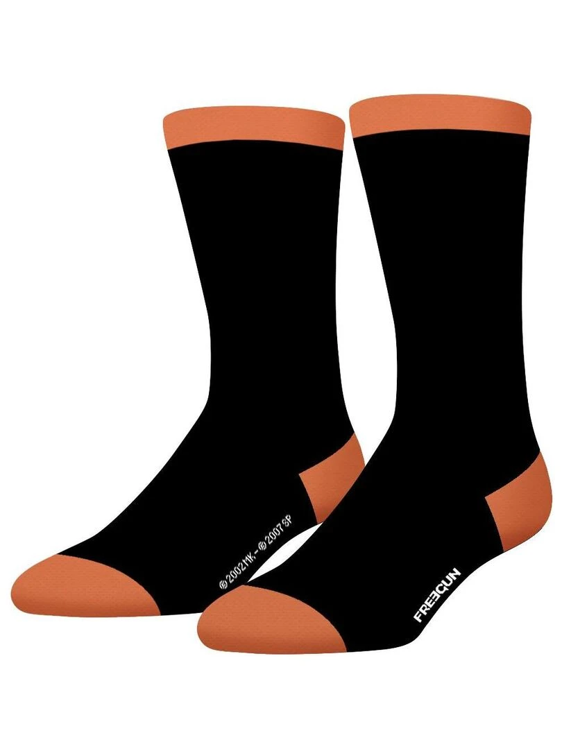 Lot de 4 paires de chaussettes homme Naruto Shippuden Freegun   Noir