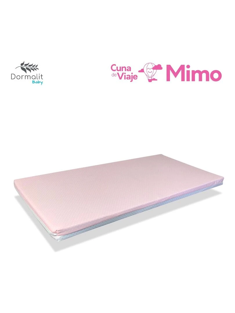 Matelas lit parapluie ROSE   lit de Voyage Déhoussable  lavable et facile à transporter   Rose