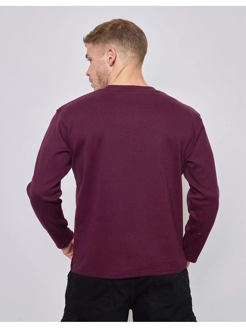 Pull Col Rond Kebello   Bordeaux