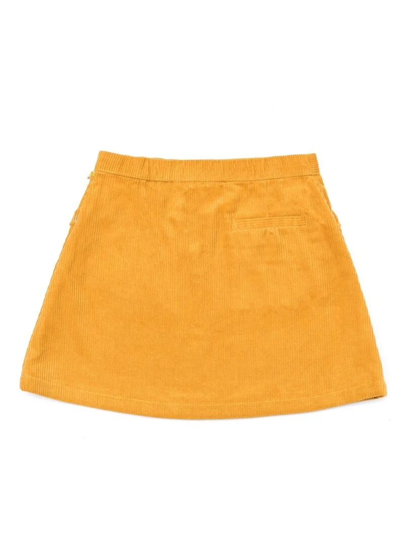 Jupe Velours Jaune Fille  VANESSA   'LA FAUTE A VOLTAIRE'   Jaune