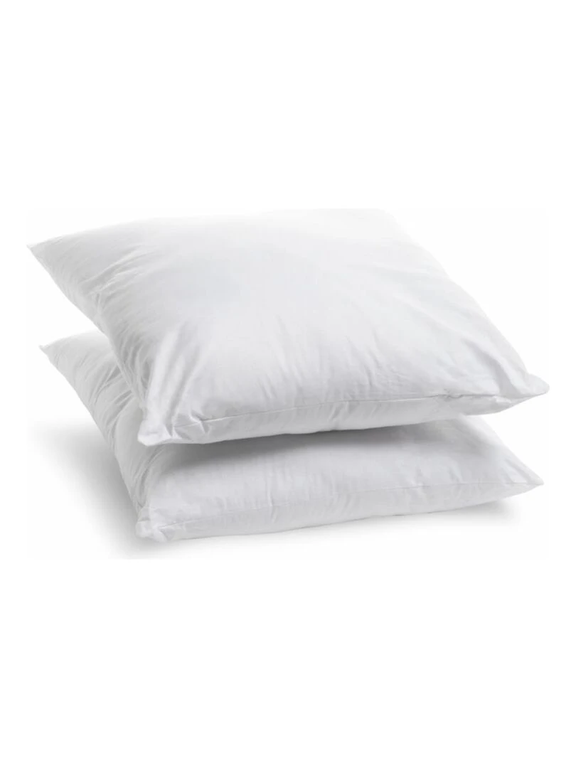 Bleu Câlin Lot de 2 oreillers moelleux hygiafill Blanc