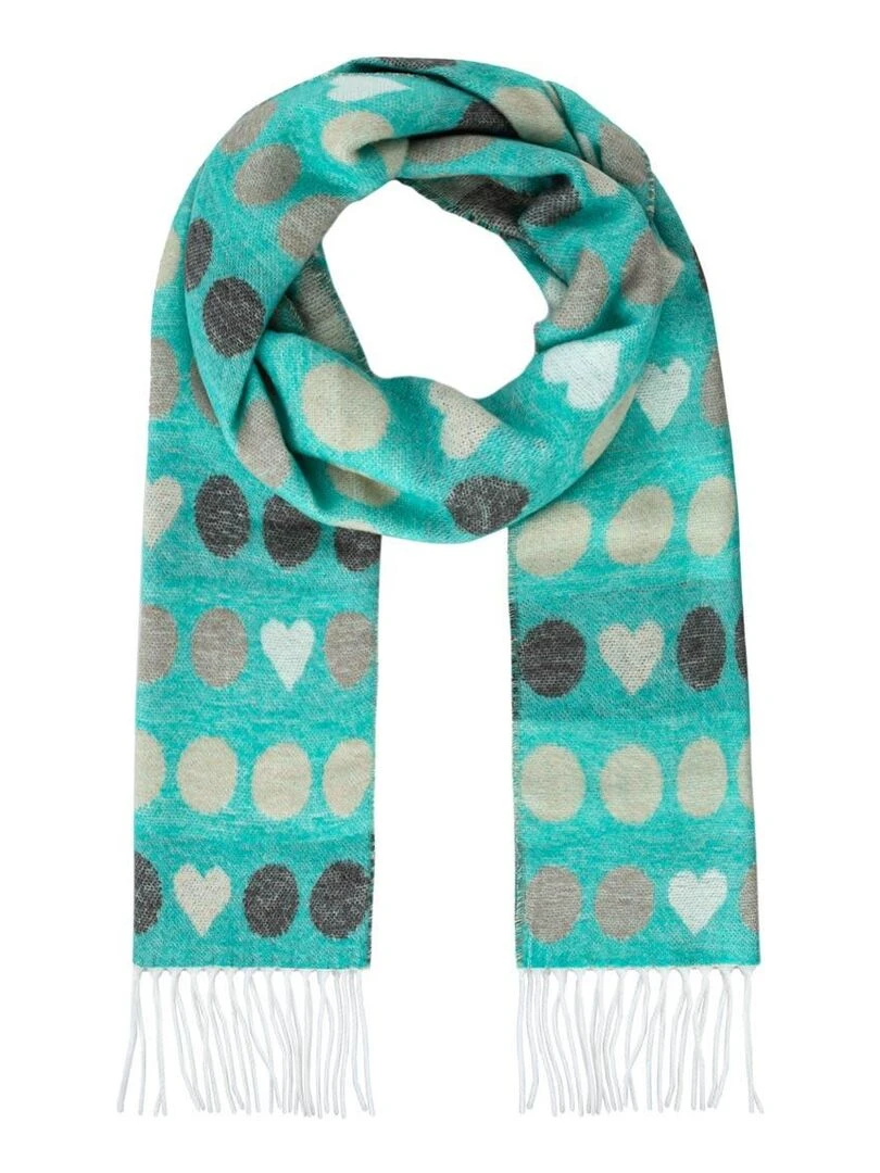Echarpe Cashcryl Glam Fabriqué en France Bleu turquoise
