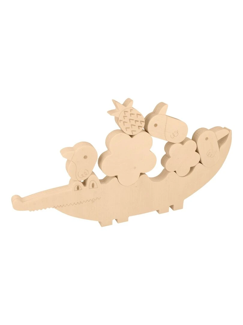 Jeu d'équilibre en bois crocodile N/A