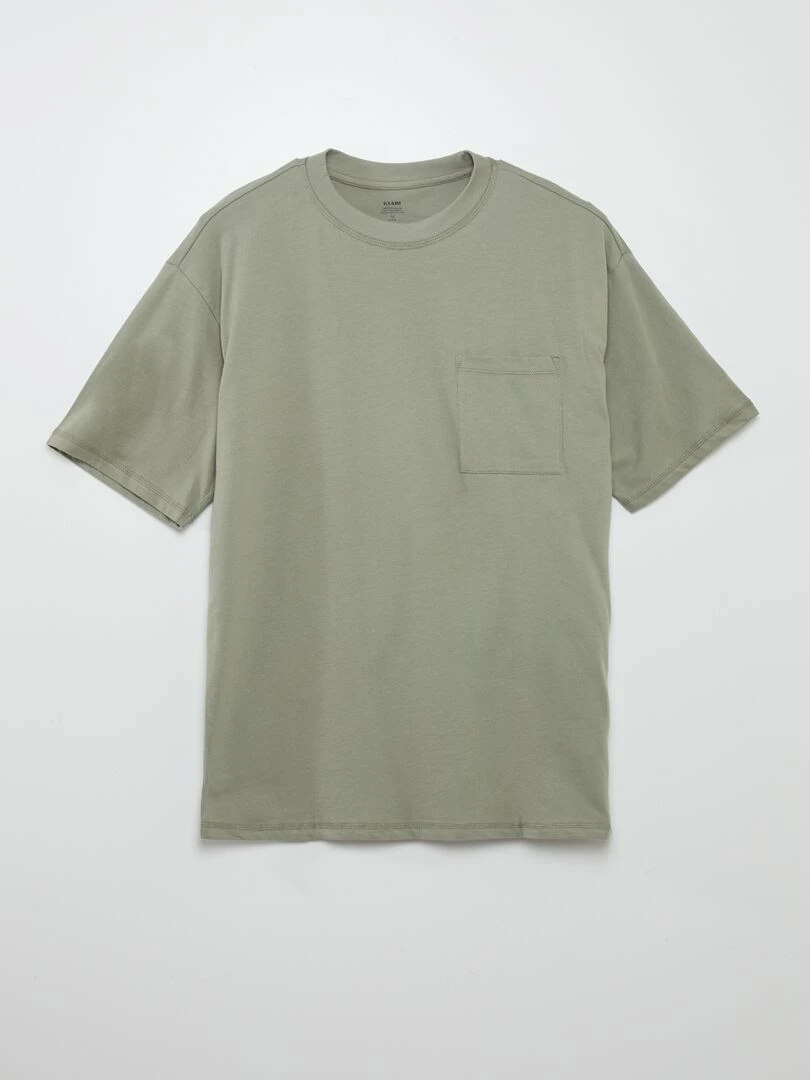 Tee shirt uni coupe large Vert