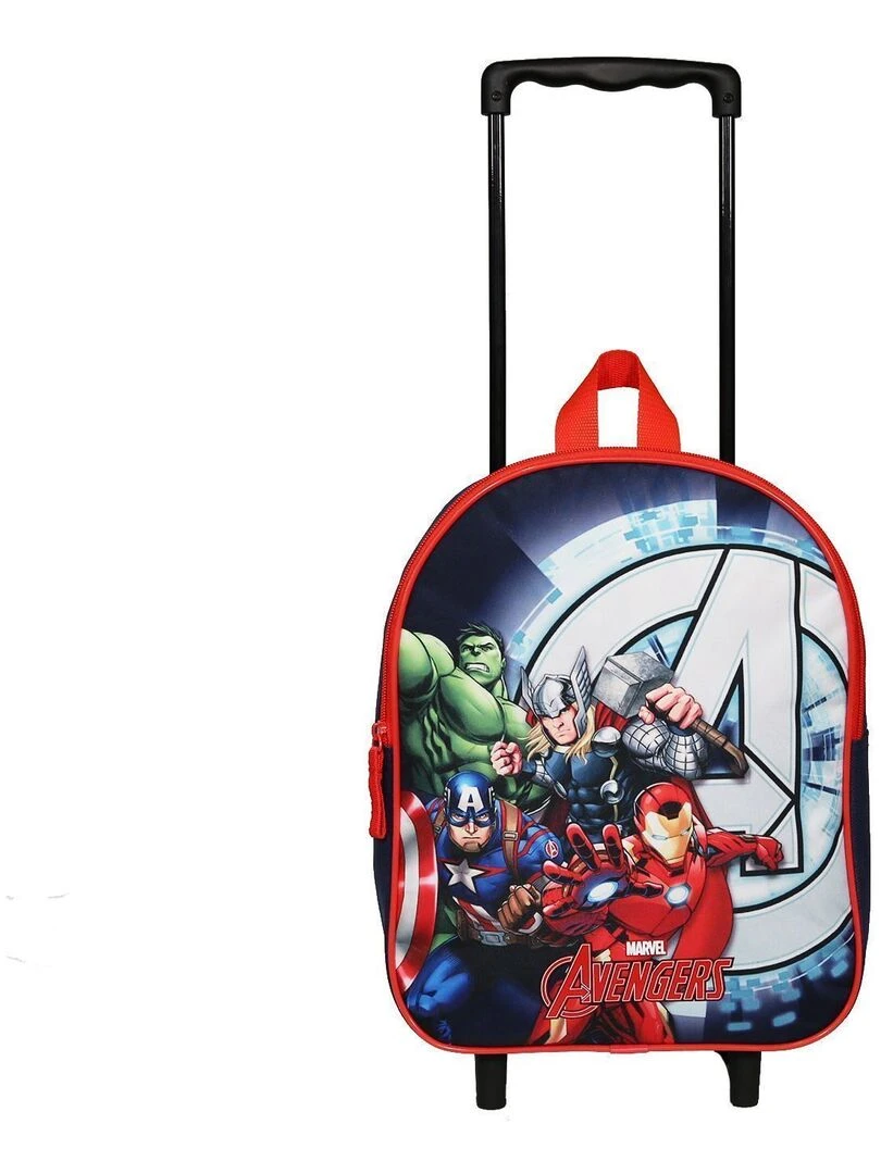 Sac à dos à roulettes 31 cm Avengers Marvel Bleu marine Bagtrotter Multicolore