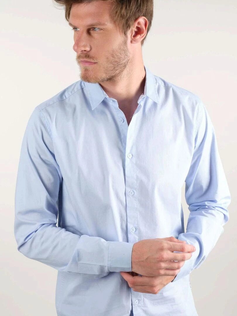 Chemise à manches longues pour homme 'Deeluxe'   Bleu clair
