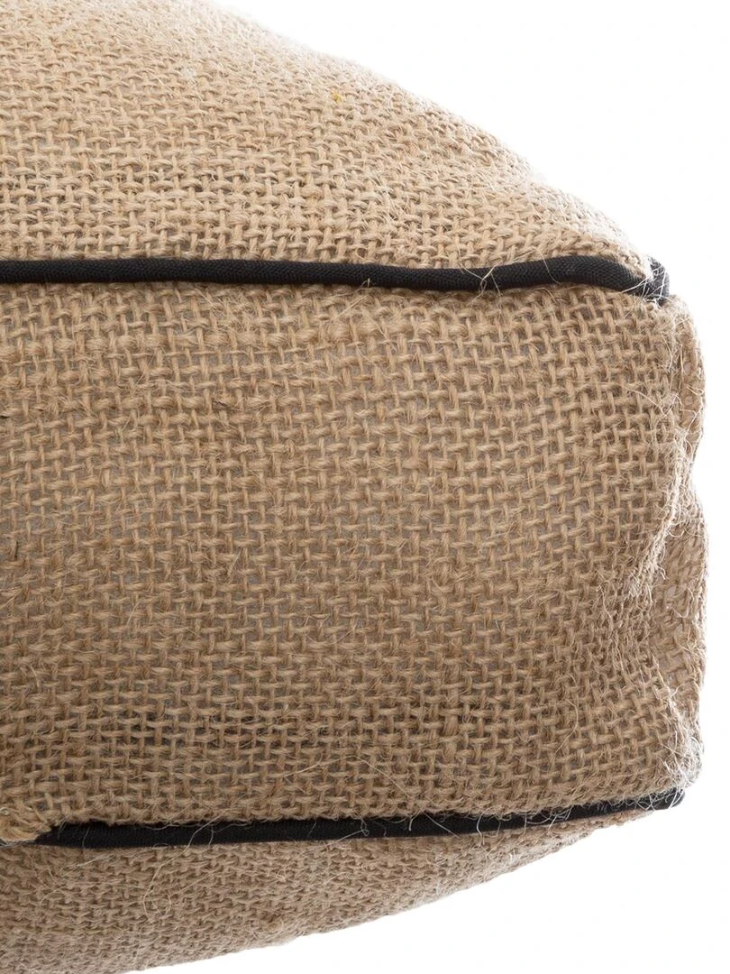 Coussin de sol en jute Beige