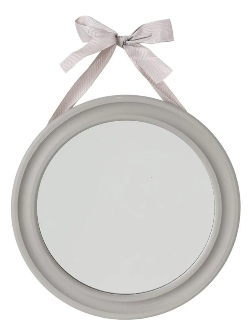 Lot de 3 miroirs ronds ruban Alexia taupe Taupe