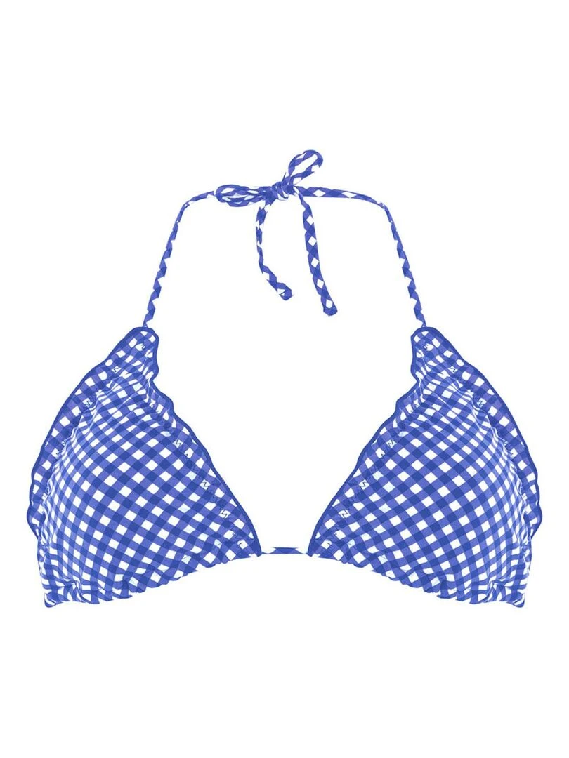 Haut de maillot triangle SAINT TROP Brigitte Bardot Bain Bleu