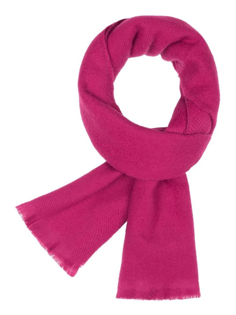 Echarpe Sherpa Fabriqué en France Rose fushia