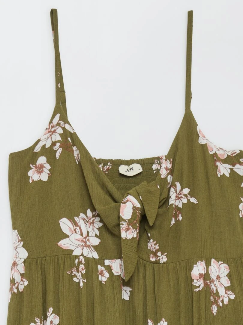 Robe longue imprimée à fleurs 'JDY'   Kaki