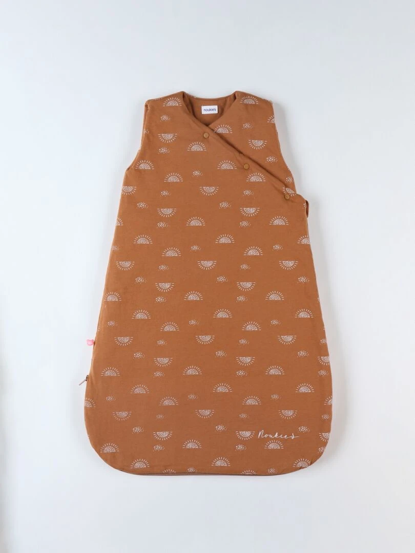 Gigoteuse 70 cm imprimé soleil en jersey  caramel   Marron