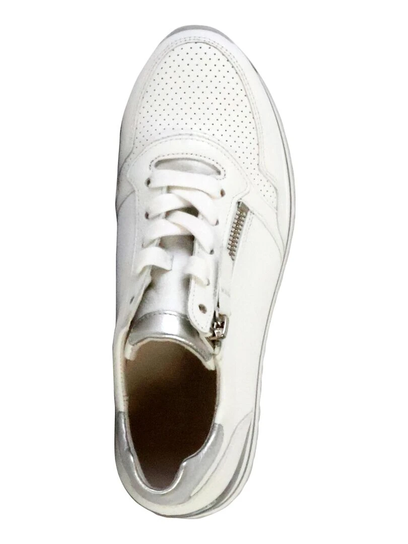 Basket Cuir Gabor FI. Twist   Blanc