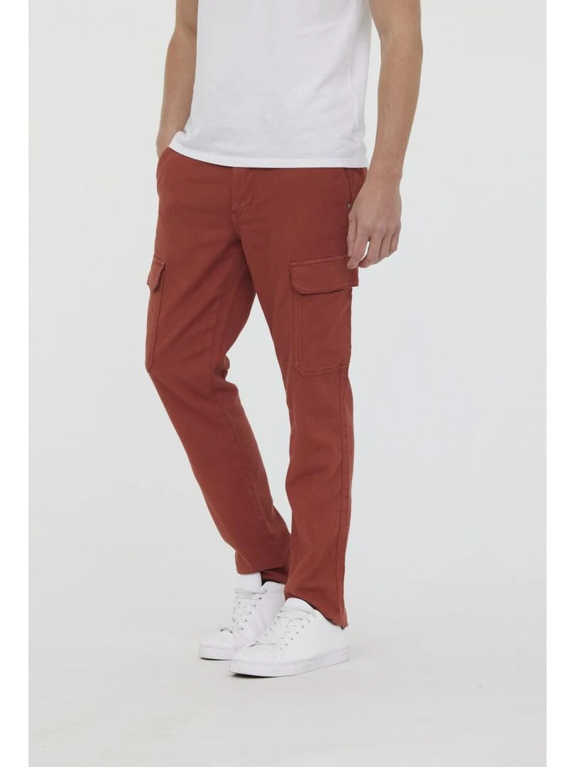 Lee Cooper   Pantalon coton slim JASTER   Orange
