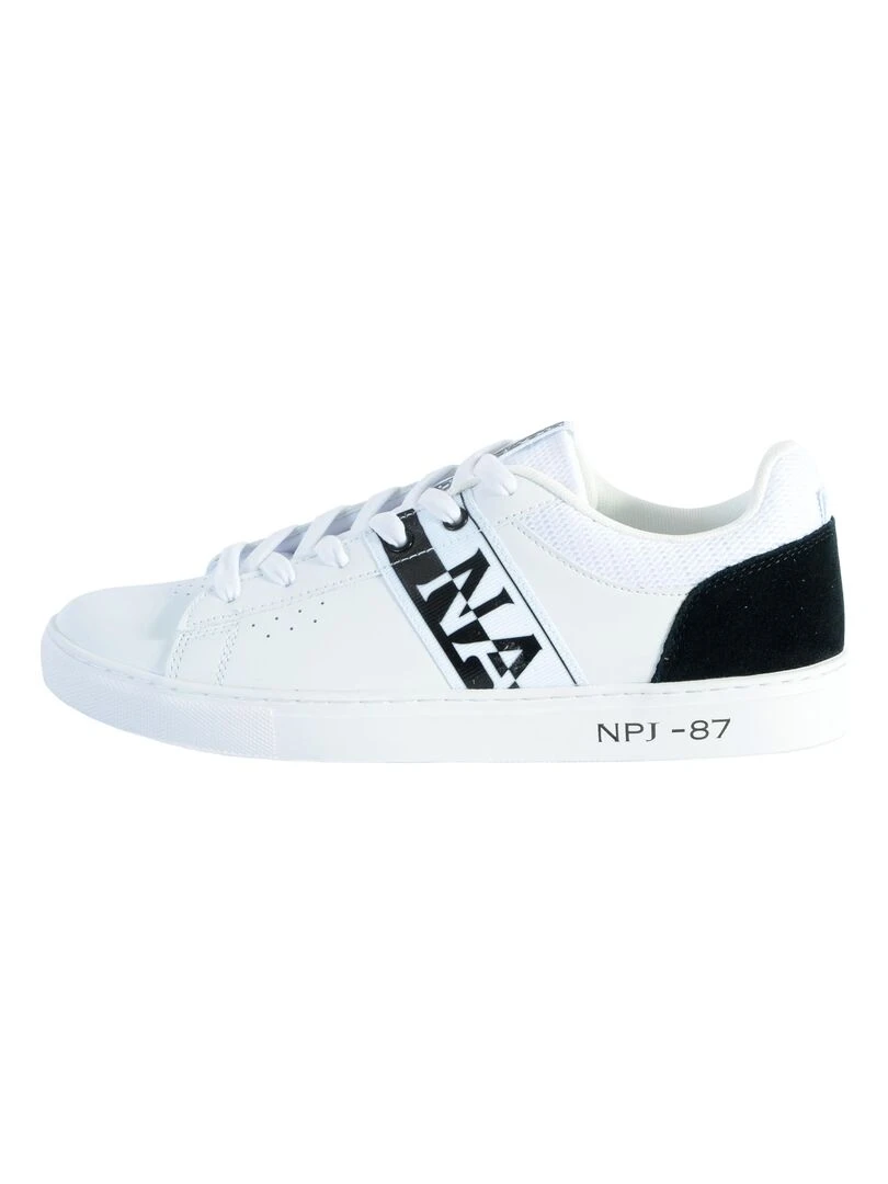 Basket Cuir Najapijri Birch Blanc