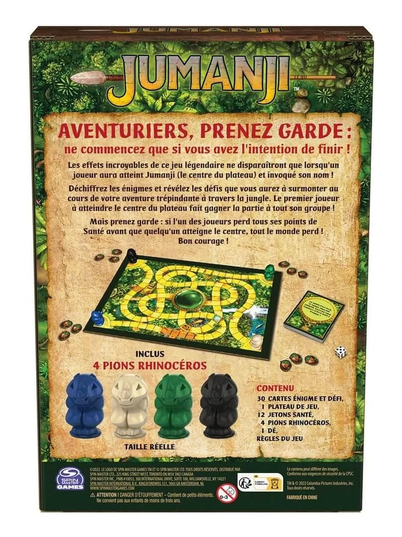 Jeu Jumanji rétro   version voyage   N/A