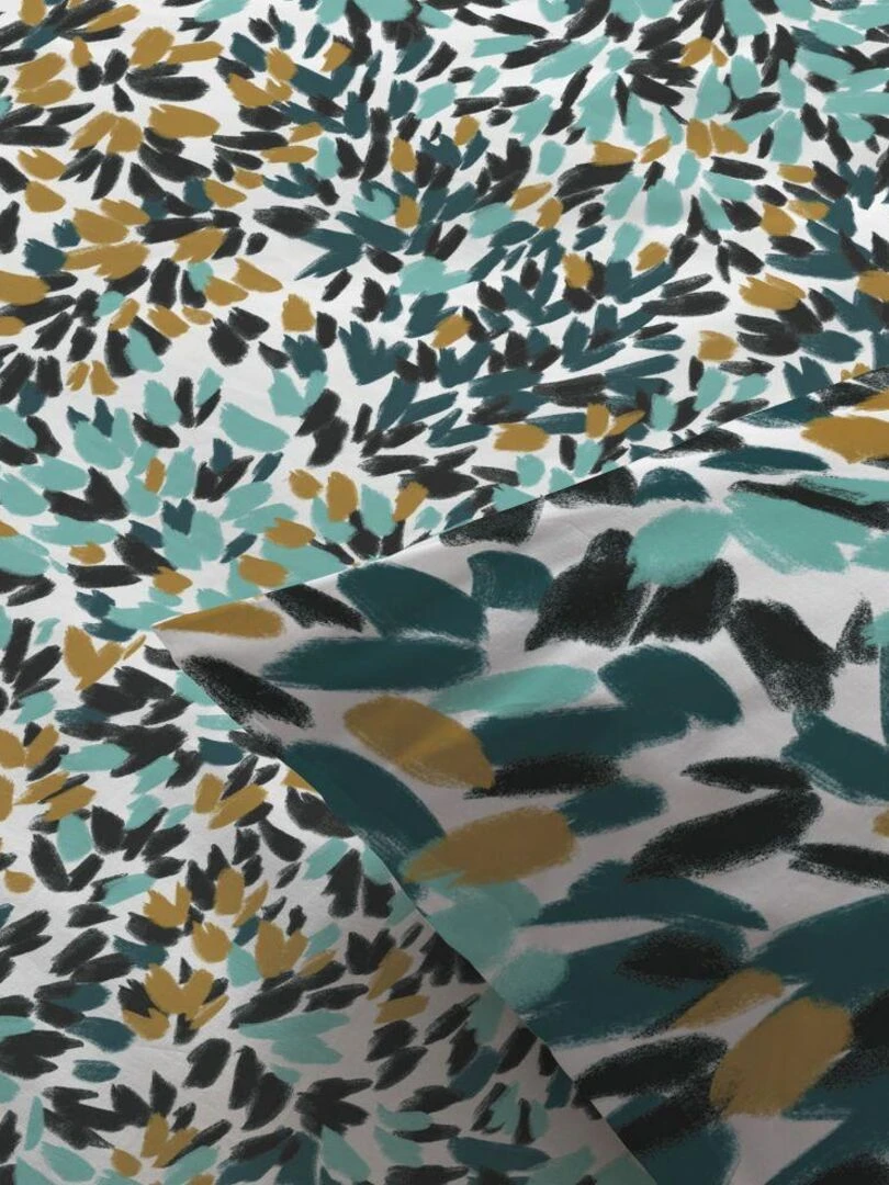 Housse de couette 200x200 cm + 2 taies d'oreiller 100% Coton Bio 57 fils Telma   Rose