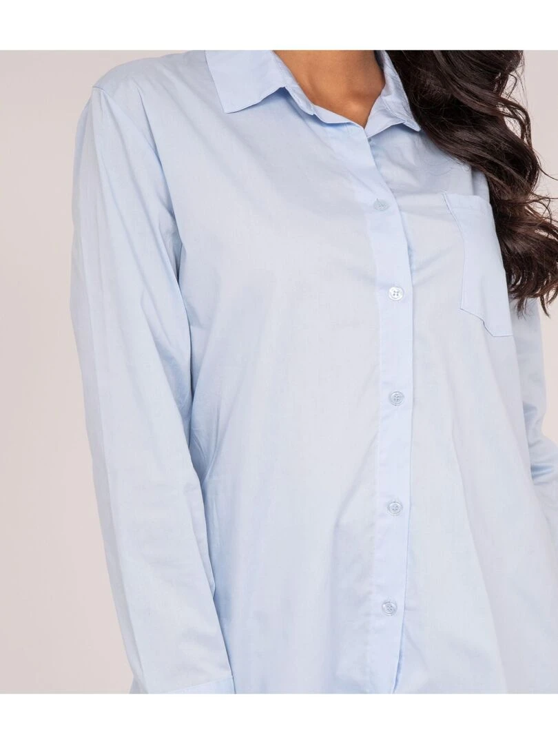 Chemise oversize OMAEL   Bleu