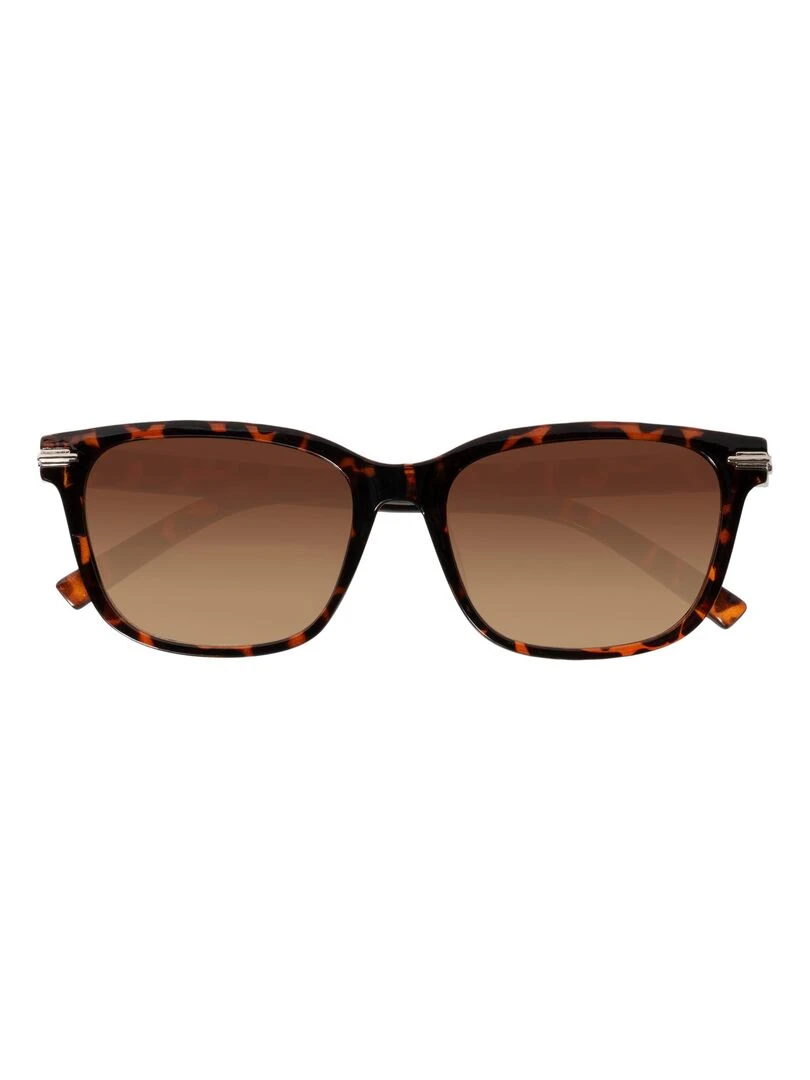 Lunettes de soleil recylées Mixte Écaille Marron