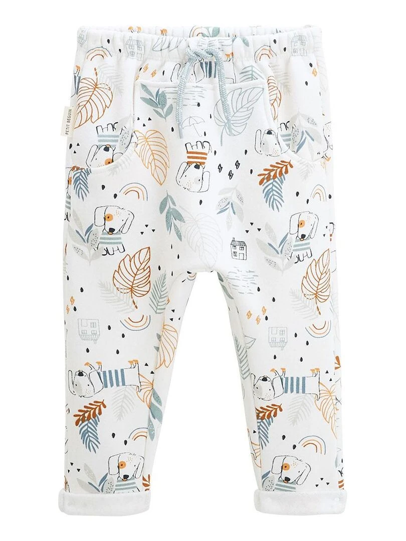 Ensemble bébé sweat shirt et pantalon en molleton Scotty   Bleu