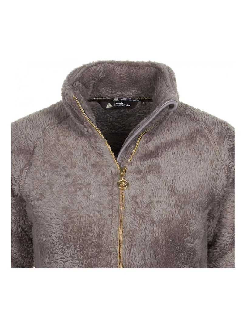 Blouson polaire femme AVIANE   Gris taupe