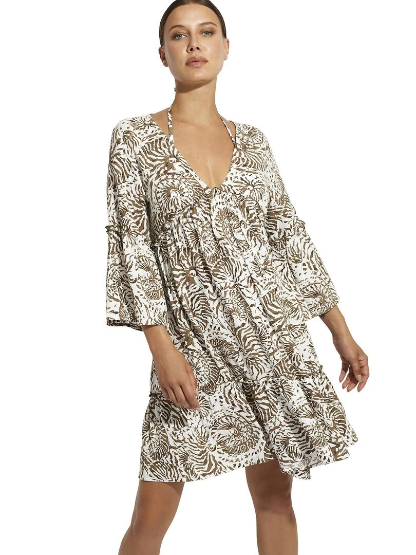 Robe de plage Malibu   Blanc