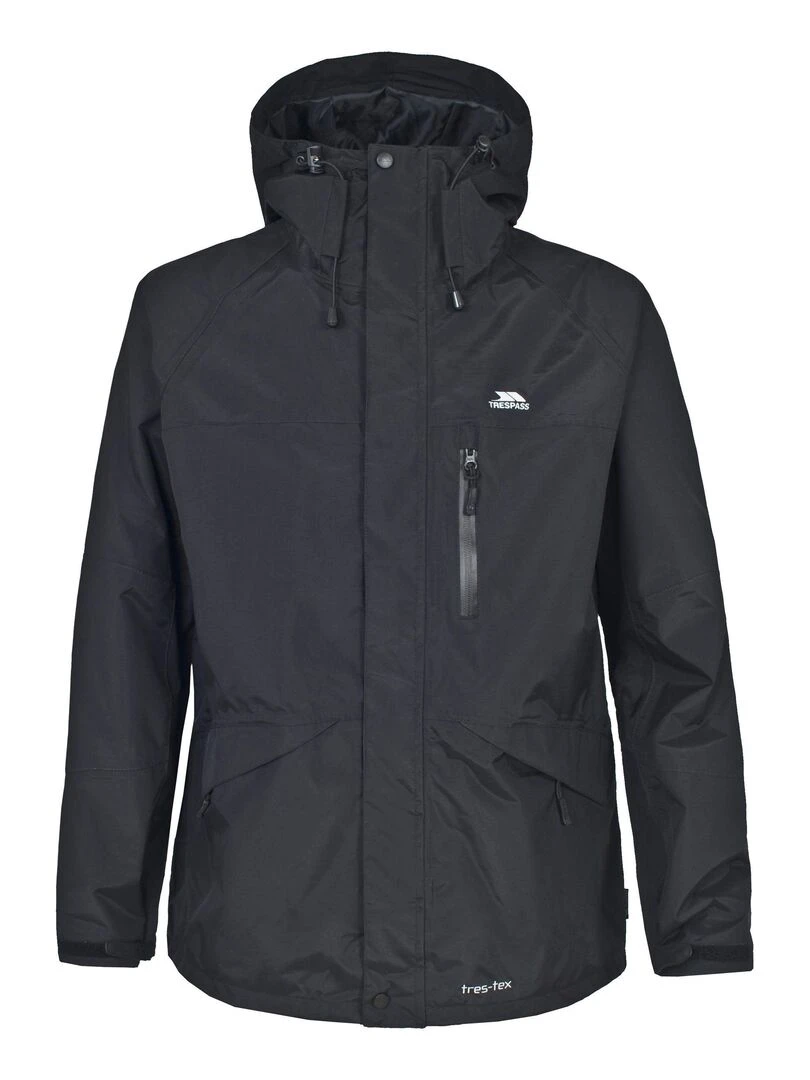Trespass Corvo Manteau imperméable Noir