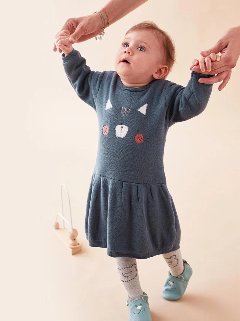 Robe en tricot foncé Noukie's Vert