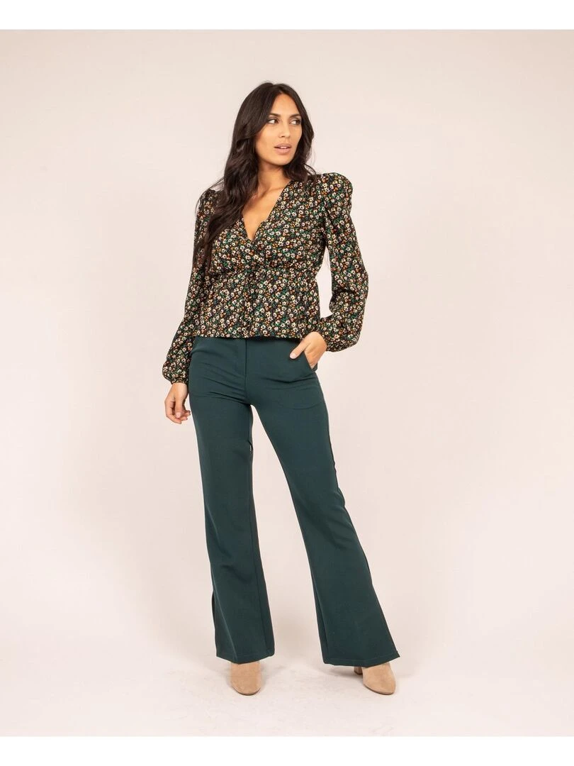 Pantalon évasé EGWEN   Beige foncé