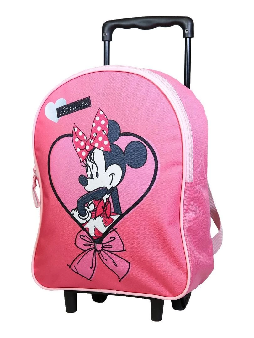 BAGTROTTER Sac à dos à roulettes 31 cm Disney Minnie Rose Rose