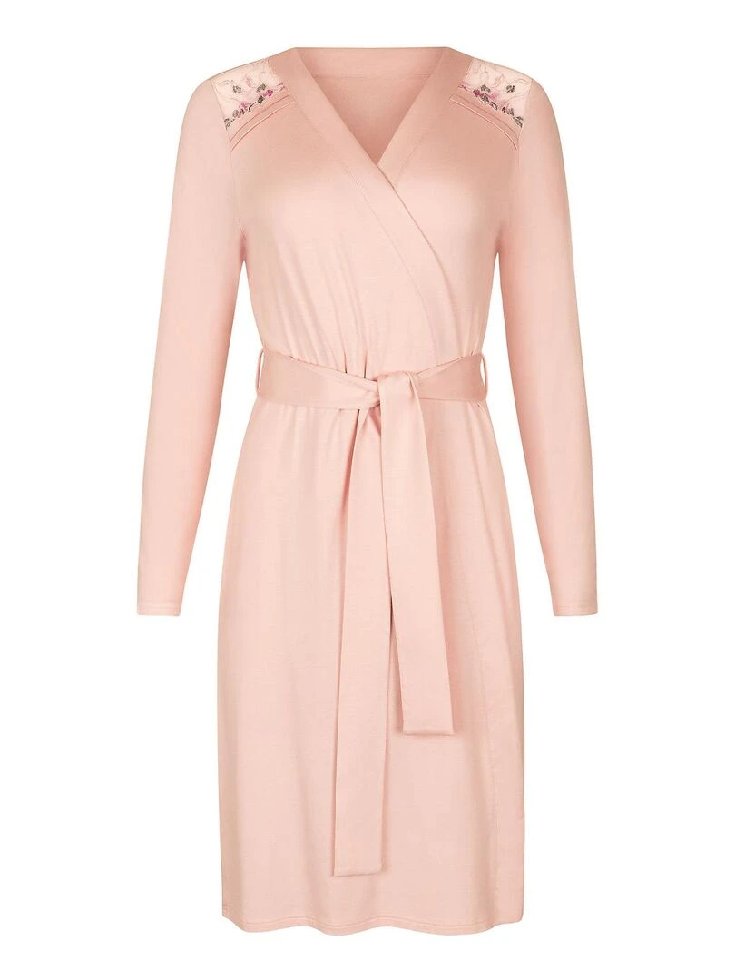 Déshabillé manches longues Mirabelle   Rose