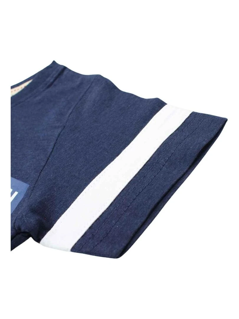 Lee Cooper   Ensemble ​​T shirt bermuda garçon Imprimé Logo   Bleu marine